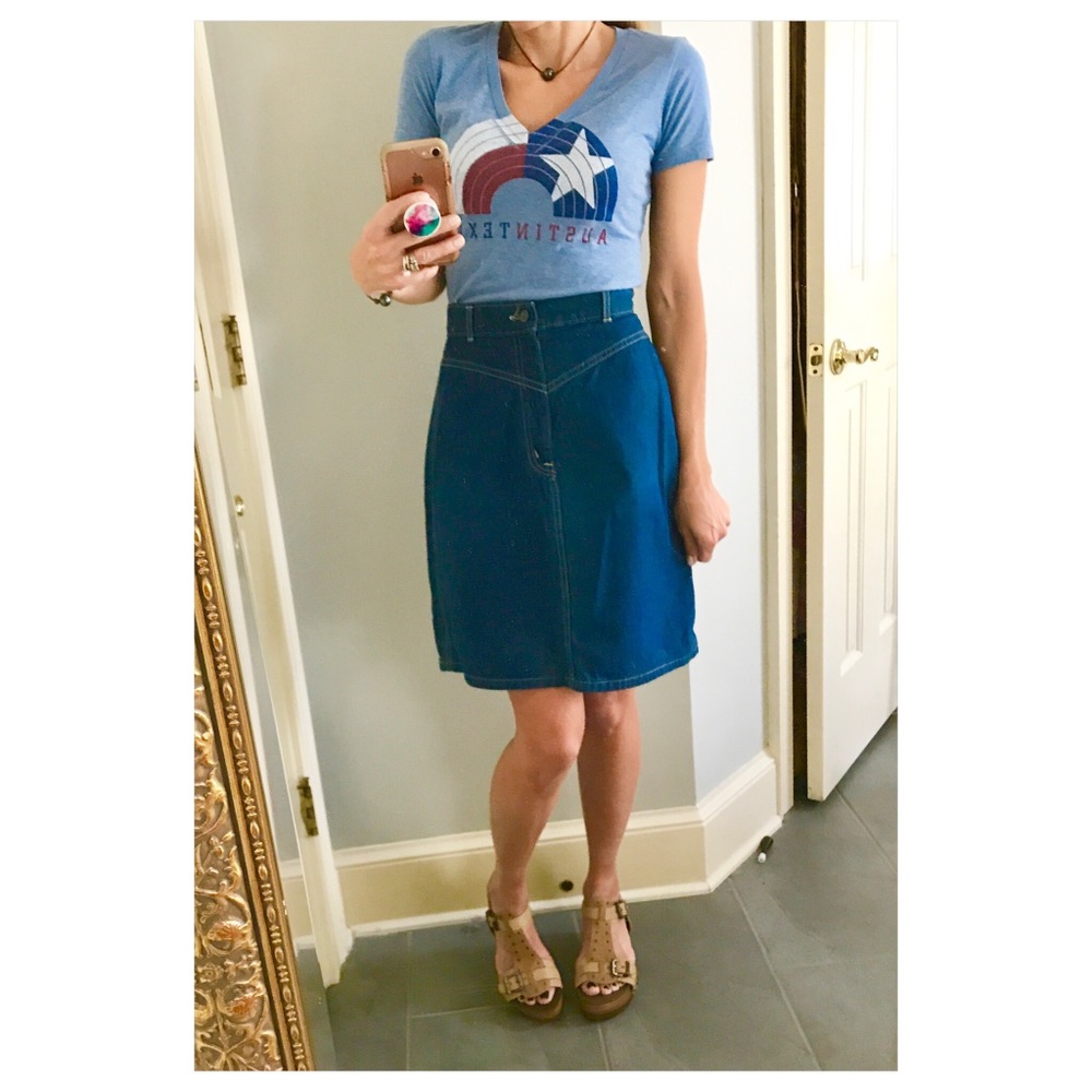 Vintage 1970’s Chic jeans skirt size 2
